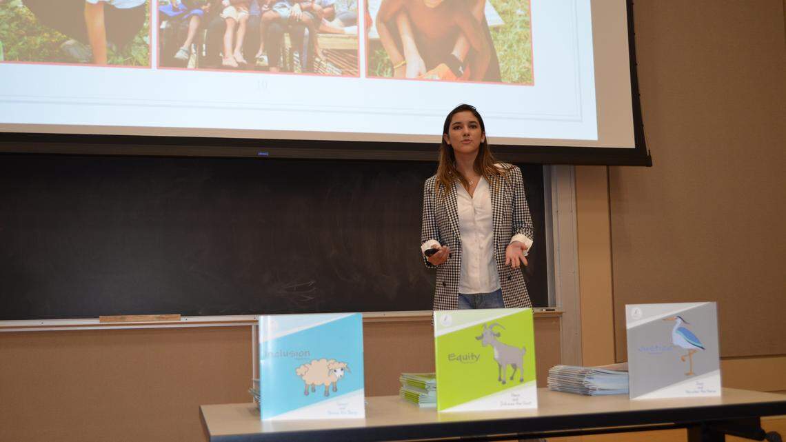Gulliver Prep senior Olivia Connor wrote four children’s books for elementary and middle school students illustrating the importance of diversity and inclusion. She also lectured on this subject at the University of Notre Dame, where she will be attending this fall.