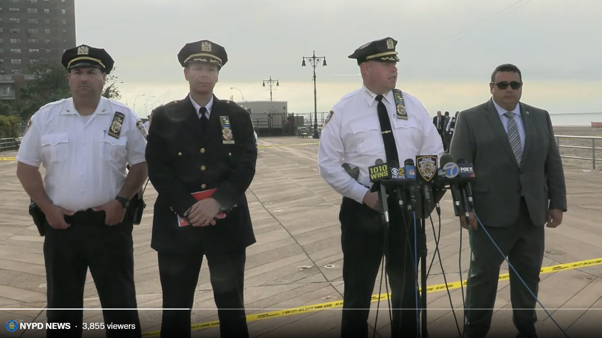 Three children were found dead at the beach in Coney Island, police in New York City say. A woman believed to be their mother was found walking nearby, according to police.