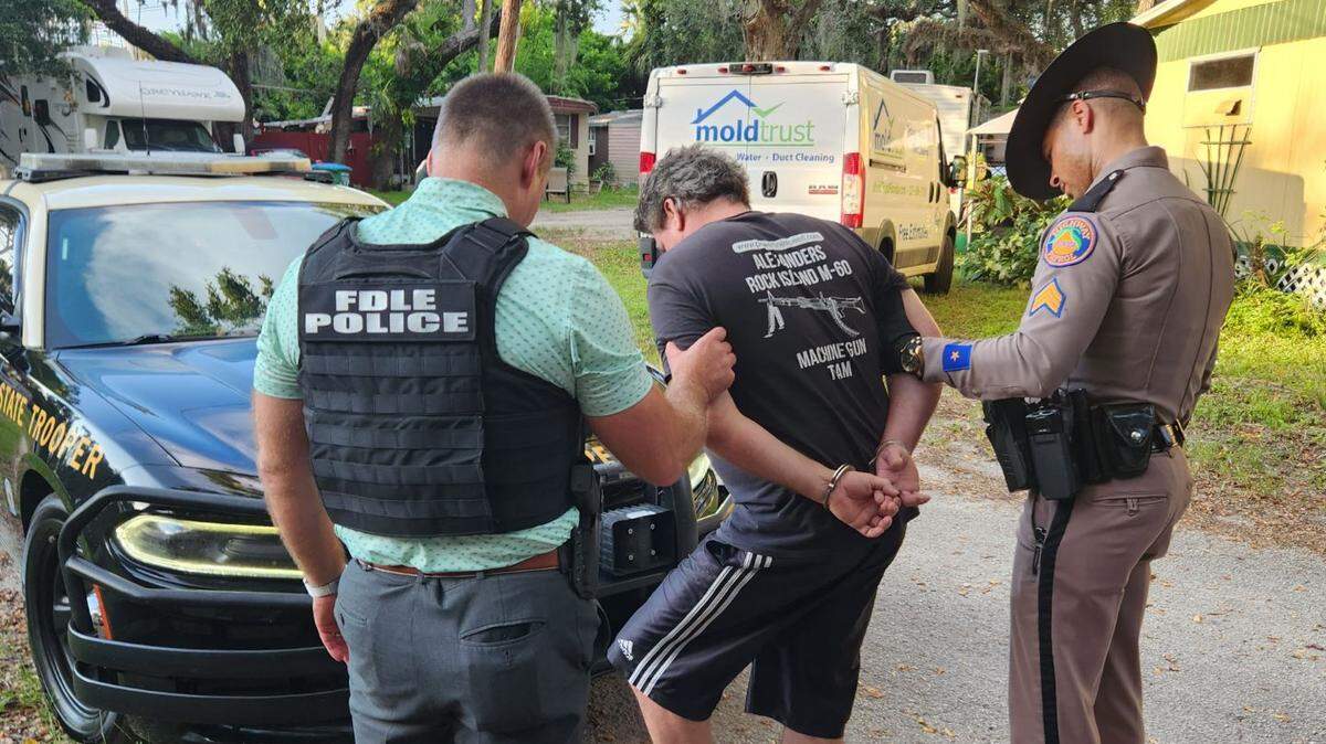 A Florida neo-Nazi accused of violating the state’s new public nuisance law was arrested in Brevard County on Tuesday, Sept. 12, 2023, according to the Florida Department of Law Enforcement.