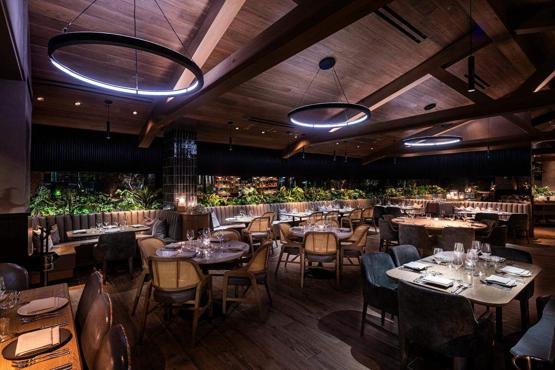 The interior of The Amalfi Llama restaurant at the Esplanade at Aventura.