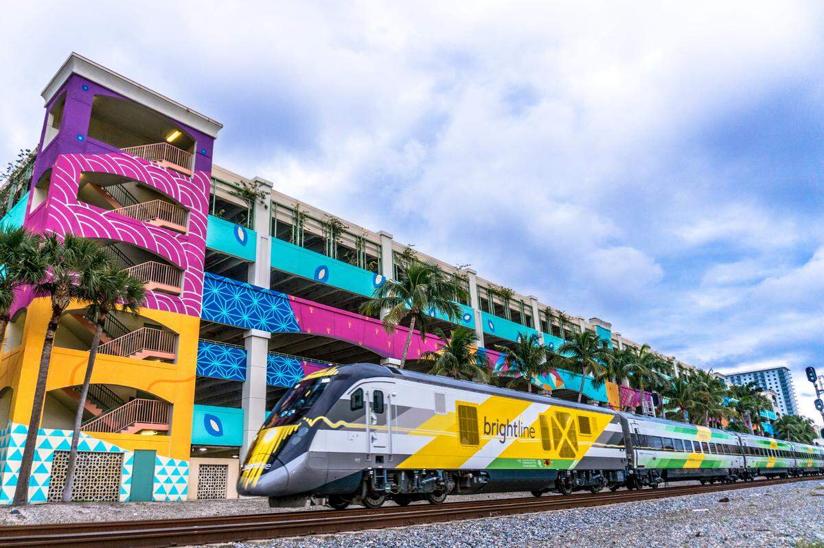 Brightline, with one of its trains seen here in West Palm Beach, is offering special pricing as gas prices continue to rise in Florida, and nationally, starting June 16, 2022.