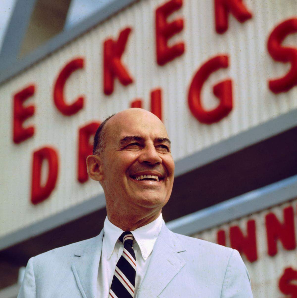 Jack Eckerd in 1968 at one of his Eckerd drugstores.