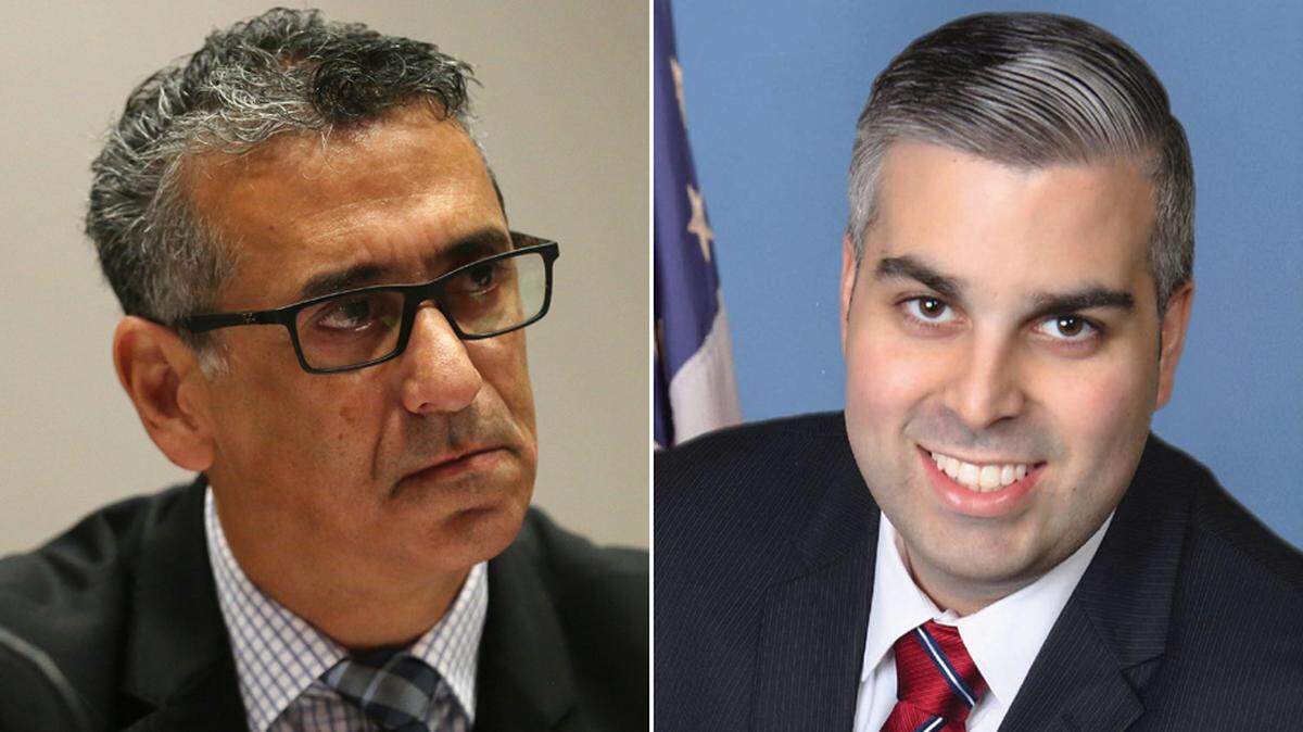 Florida House Rep. Robert Asencio, left, is running for re-election against challenger Anthony Rodriguez. The seat, House District 118, encompasses parts of Kendall.