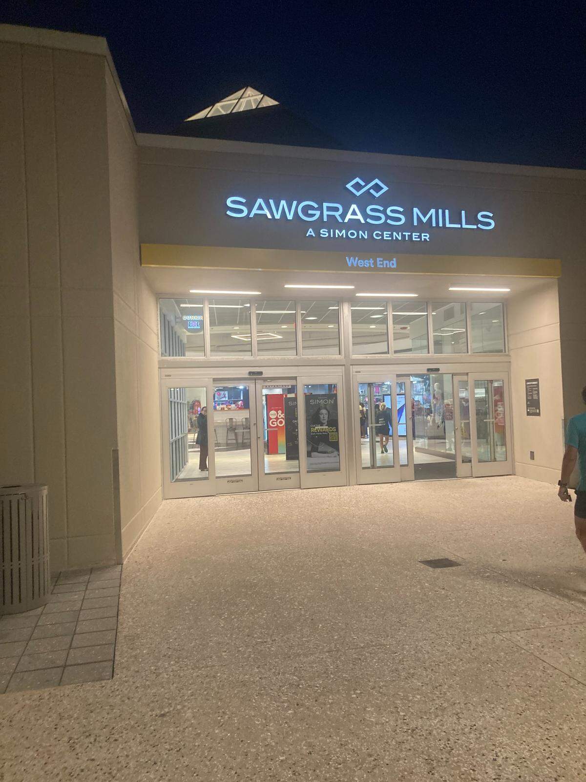 An entrance to Sawgrass Mills mall in Sunrise just after the 6 a.m. opening on Black Friday.