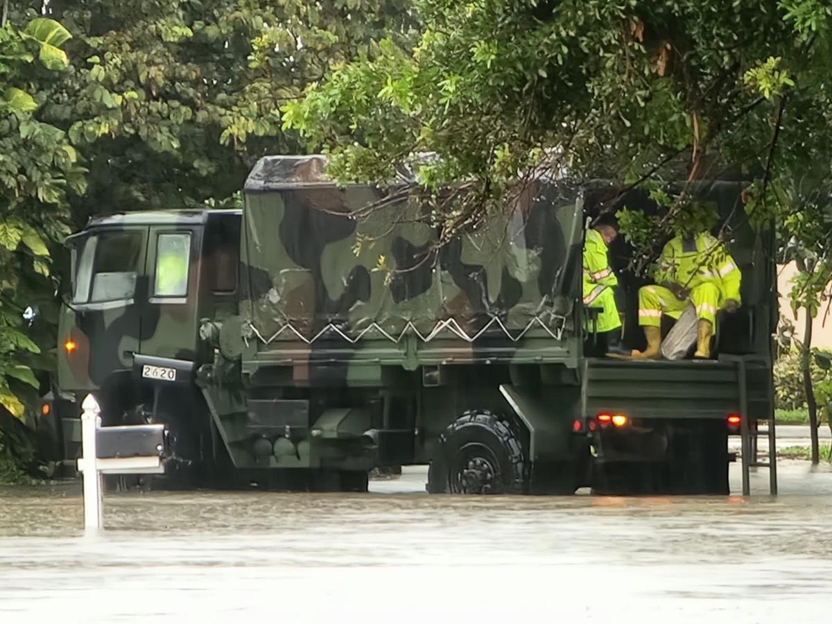 Miami-Dade Fire Rescue is using high water rescue vehicles and crews to assist those stranded in flood waters on Saturday, June 4, 2022. Here is one such vehicle in Northeast Miami-Dade as rains from a tropical disturbance continue to soak South Florida.