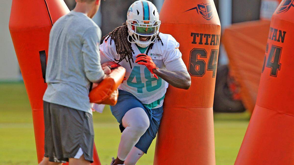 The Miami Dolphins’ RB MarQueis Gray is out for the season.