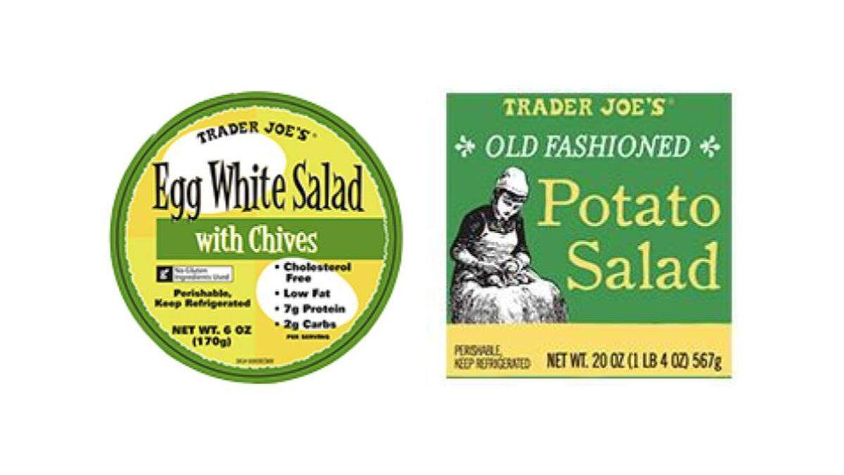 Trader Joe’s Egg White Salad with Chives and Trader Joe’s Old Fashioned Potato Salad