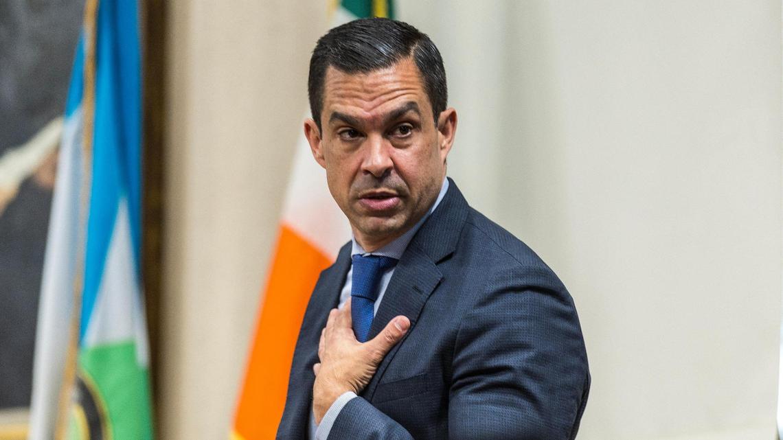 Coral Gables Mayor Vince Lago at a City Commission meeting on Tuesday, March 12, 2024.