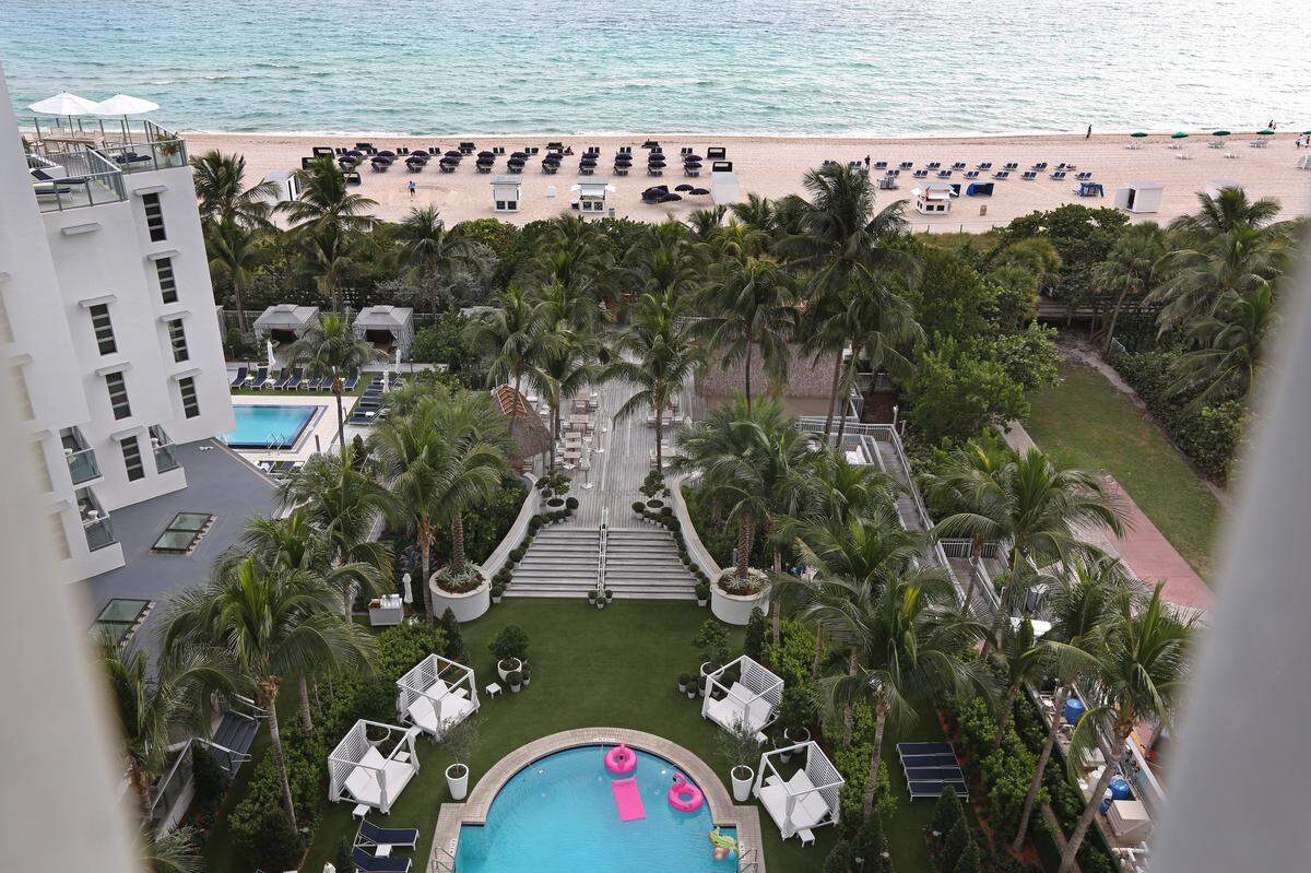 The recently renovated Cadillac Hotel and Beach Club, at 3925 Collins Ave in Miami Beach.