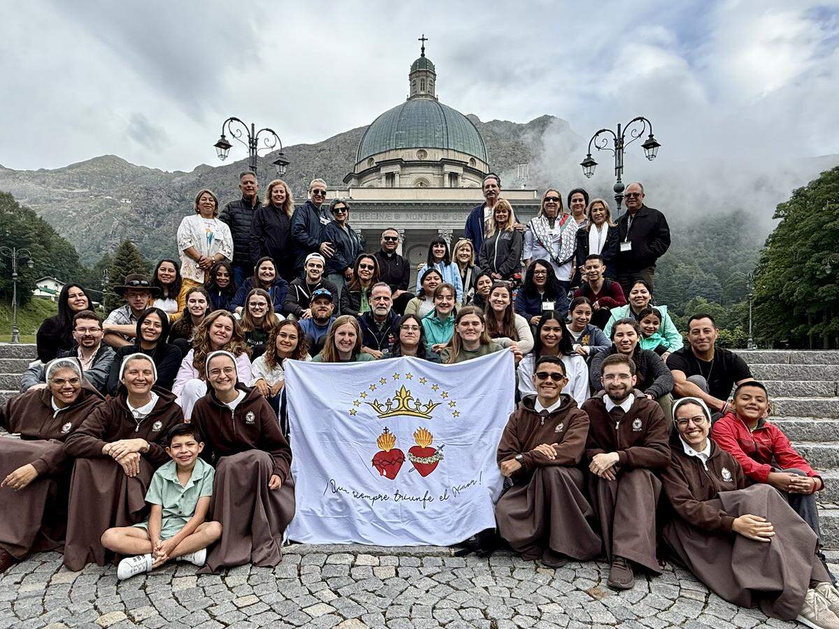 A group of Miami Catholics and members of the the Servants of the Pierced Hearts of Jesus and Mary gather in Oropa, Italy for a pilgrimage honoring two of the newest and youngest saints in the Catholic Church.