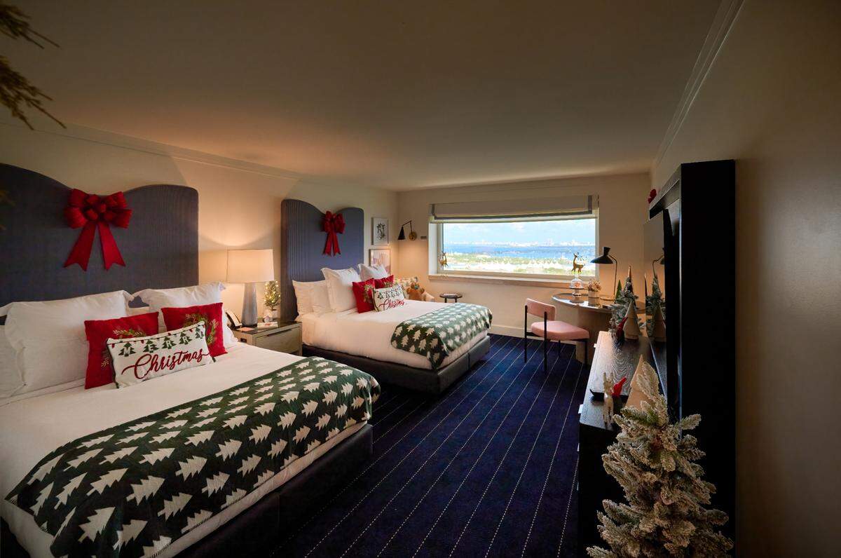 You may not ever want to leave the cozy Christmas Suite.
