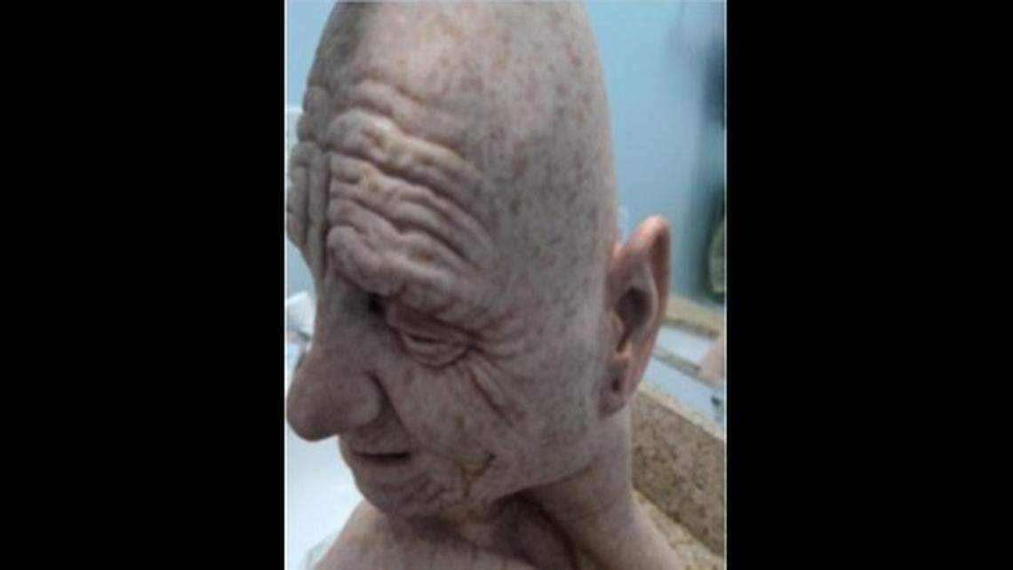 The latex mask Korsiak requested, according to prosecutors.