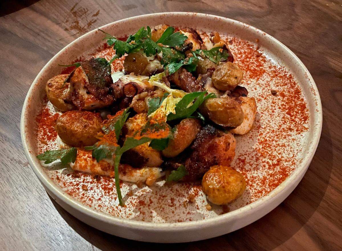 Chargrilled octopus at Orno in Coral Gables