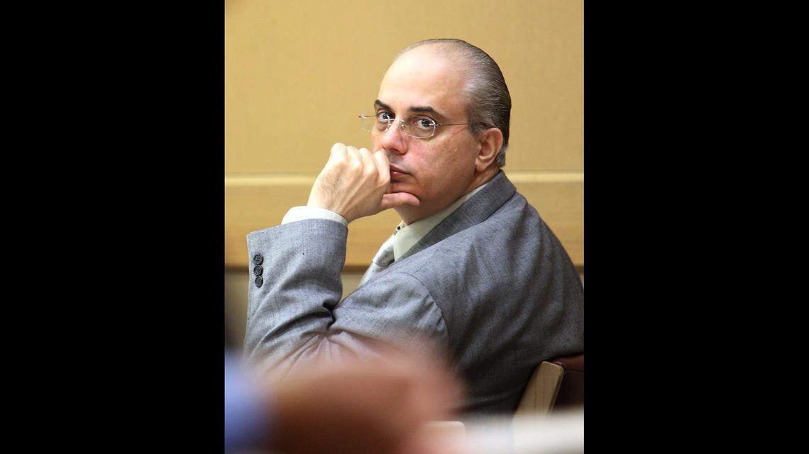 Defendant Anthony ‘Little Tony’ Ferrari during closing arguments in his trial in Fort Lauderdale.