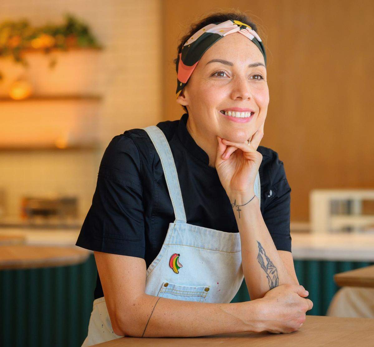 Ecuadorian chef Alejandra Espinoza at her restaurant Cotoa, which started in downtown food hall and was just named a Michelin Guide Bib Gourmand.