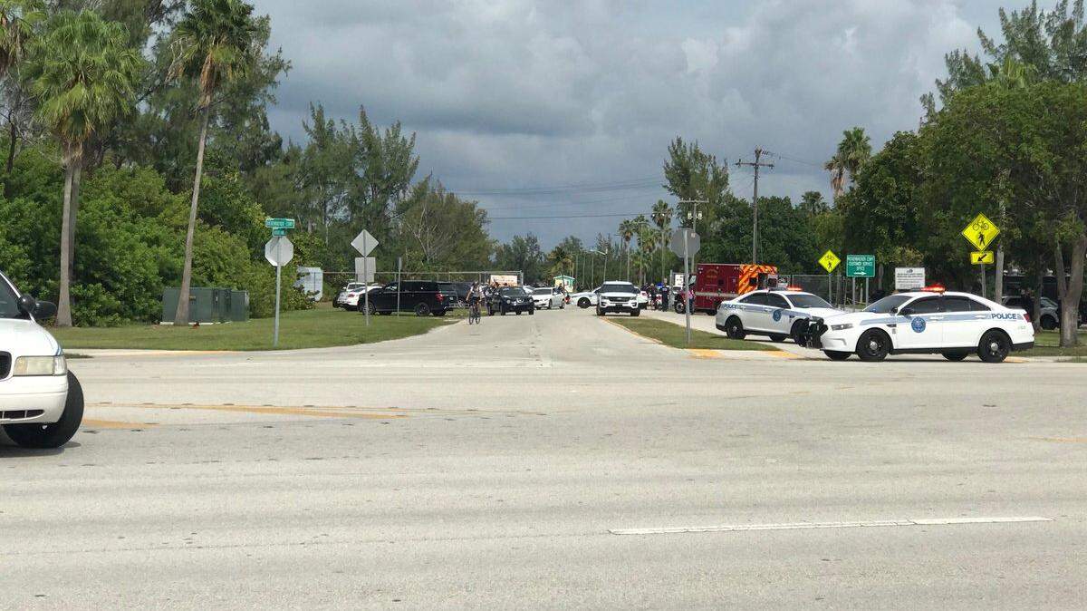 Police and fire rescue responded to a migrant landing Sunday on Virginia Key.
