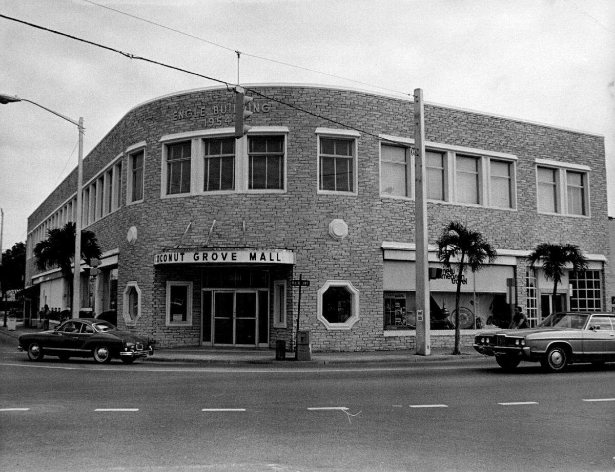 In 1973, a collection of Grove businesses in a mall.