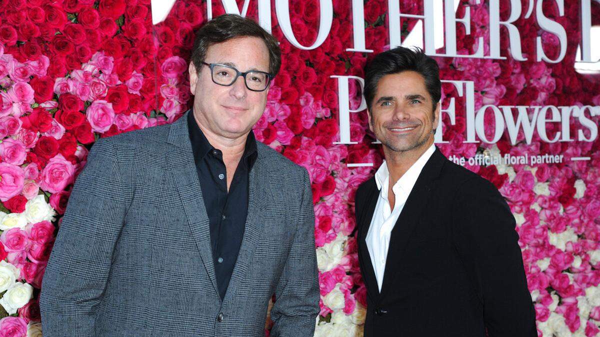 John Stamos (right) said he was disappointed his former “Full House” costar Bob Saget (left) was not included in the In Memoriam segment at the Tony Awards.