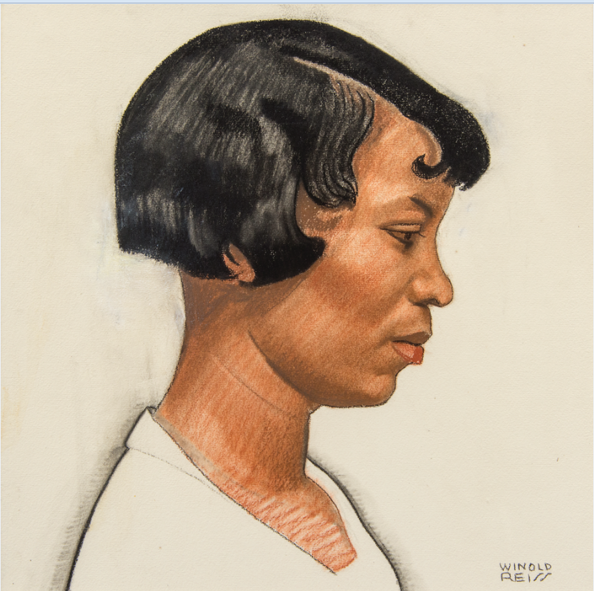 Artist Winold Reiss depicted Floridian author and anthropologist Zora Neale Hurston in this portrait. The artwork is on display at The Wolfsonian - FIU on South Beach for an exhibition on the Harlem Renaissance.