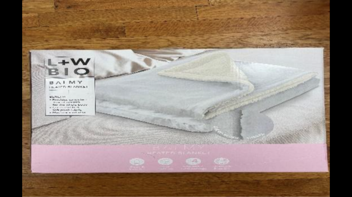 LUXE+WILLOW heated blanket