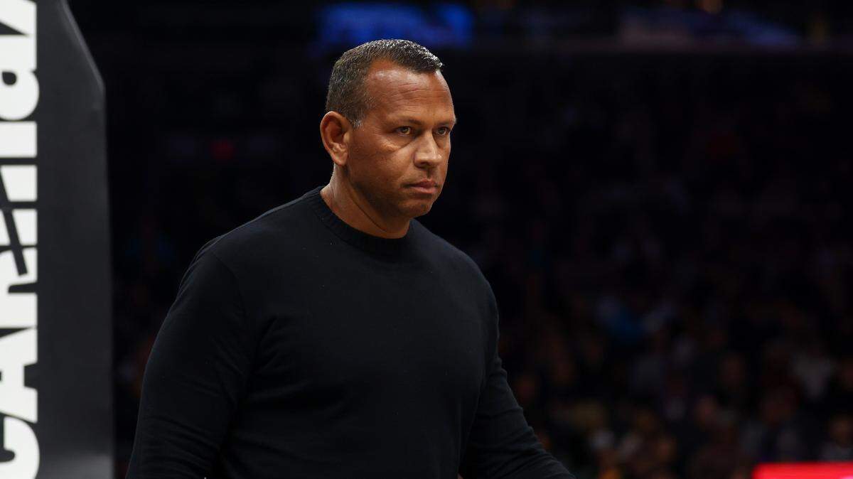 Jan 29, 2025; Phoenix, Arizona, USA; Alex Rodriguez in attendance of the Minnesota Timberwolves game against the Phoenix Suns at Footprint Center. Mandatory Credit: Mark J. Rebilas-Imagn Images