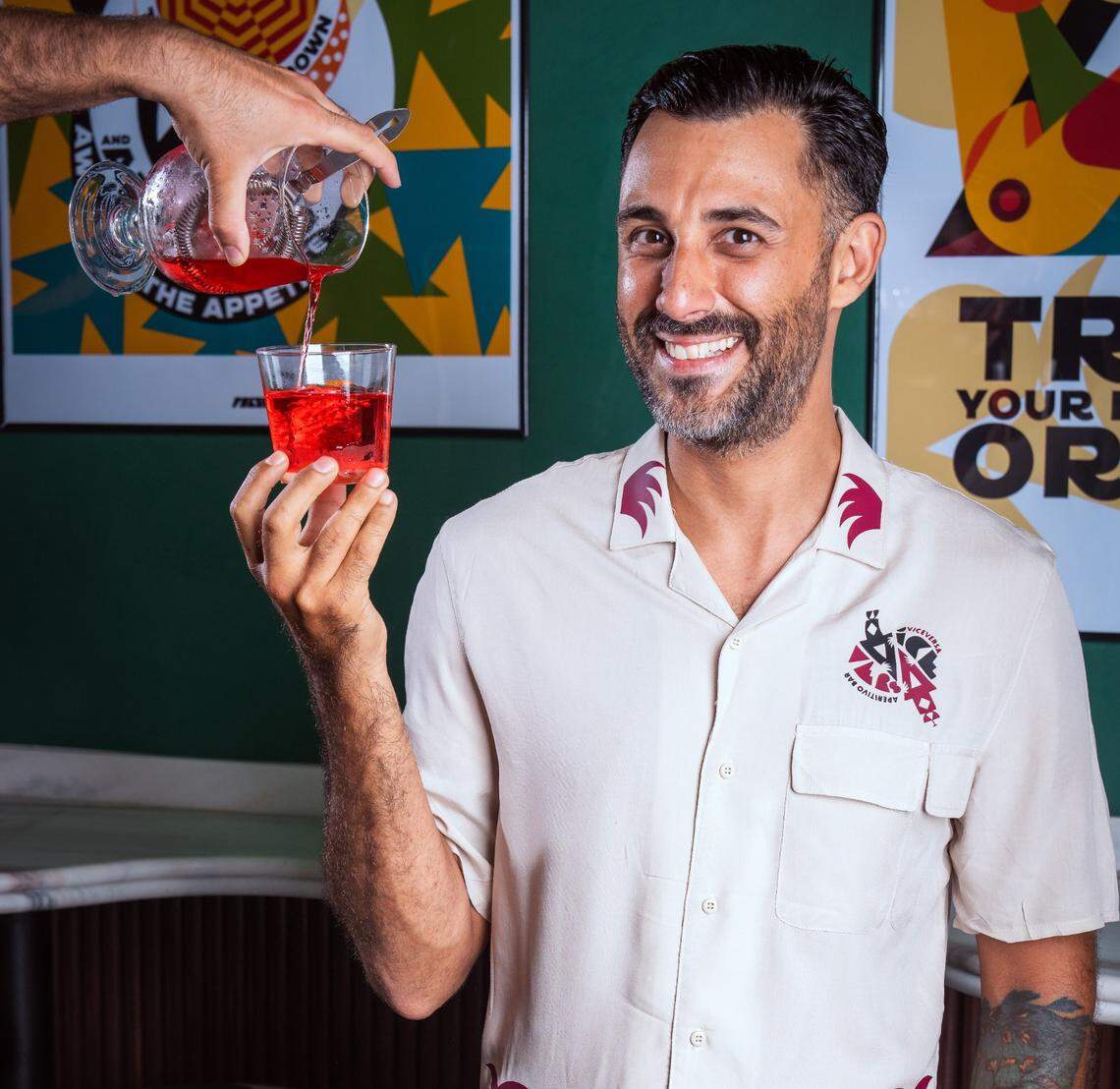 Bartender Valentino Longo, formerly of The Champagne Bar at the Four Seasons at The Surf Club, has just opened the apertivo bar ViceVersa in Miami.