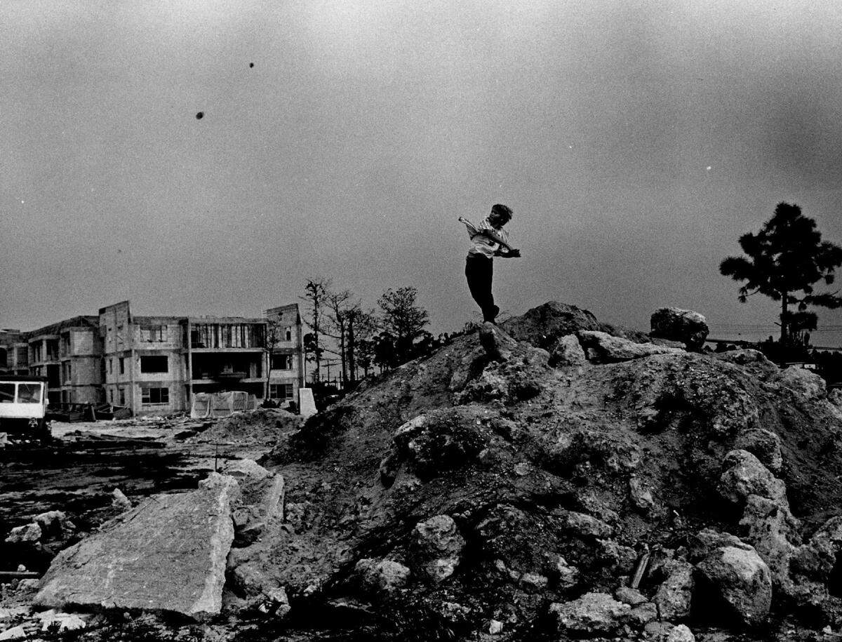 A child plays in Coral Springs in 1974.