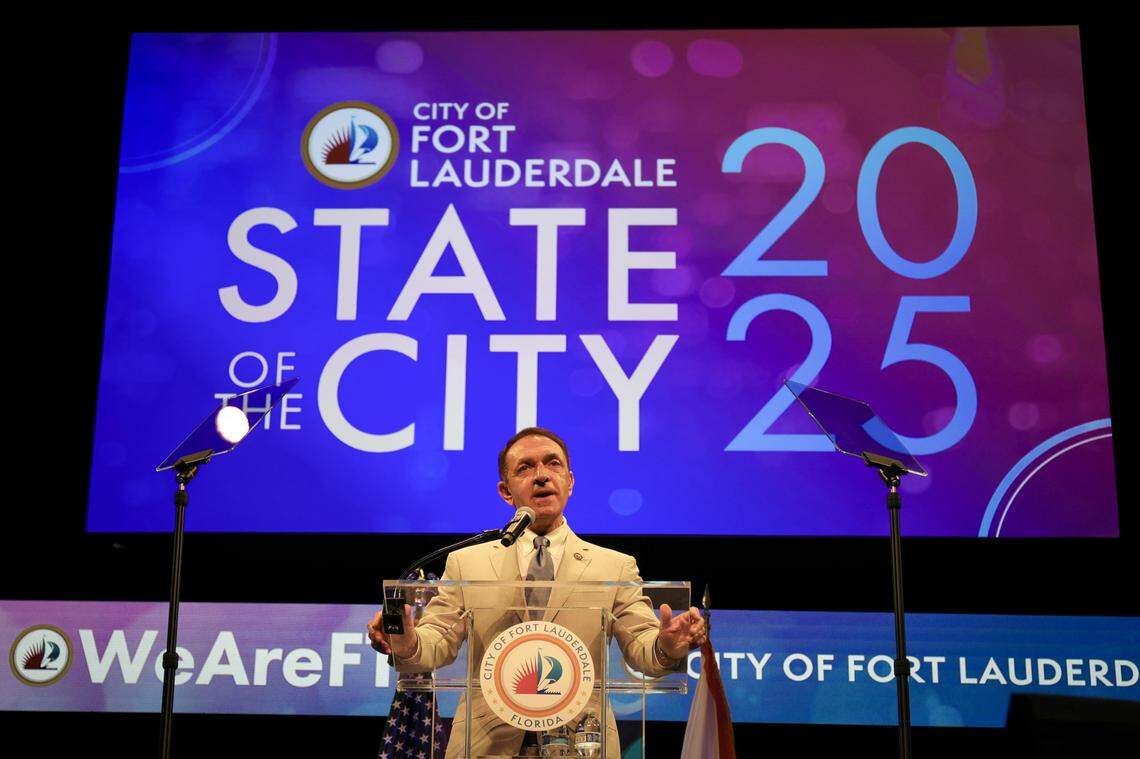 Fort Lauderdale Mayor Dean Trantalis delivers the State of the City Address at The Parker in Fort Lauderdale on Sept. 29.