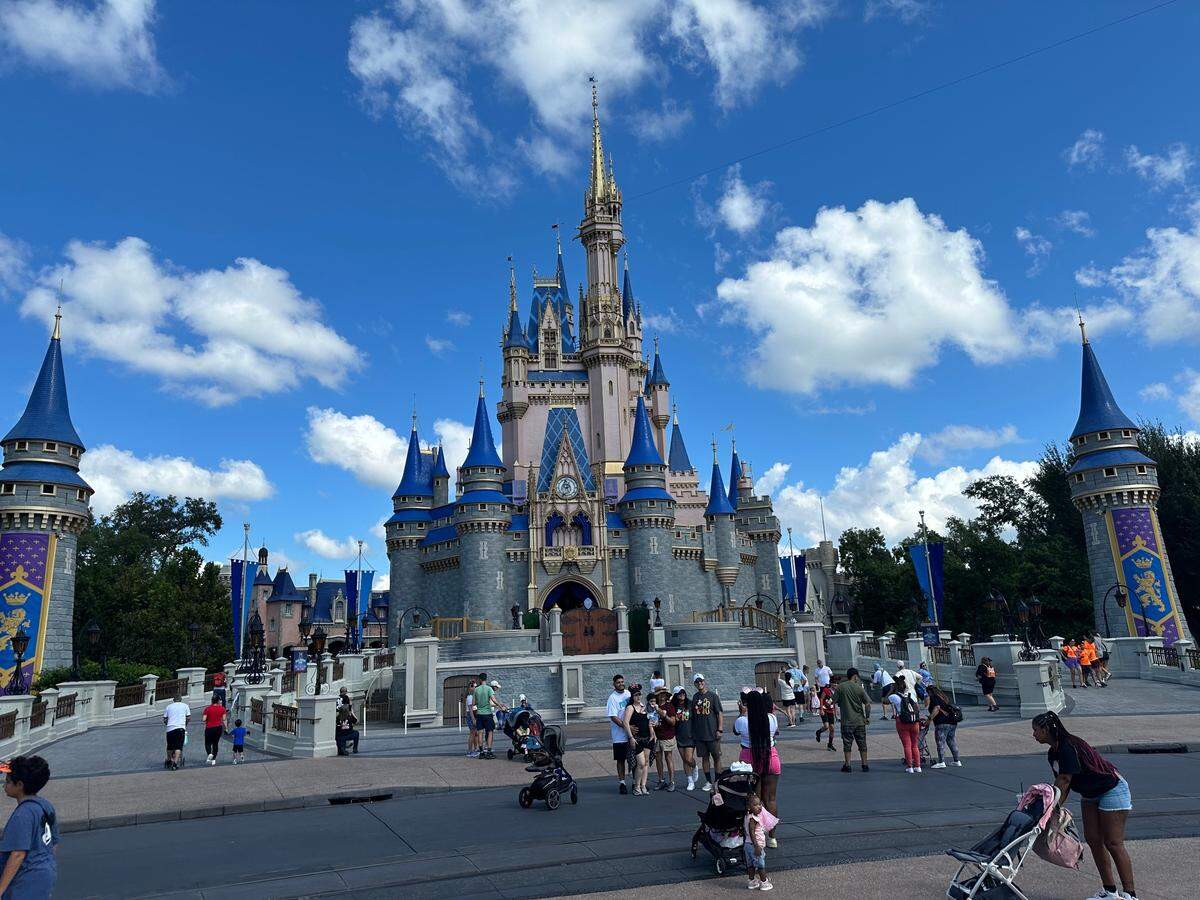 Cinderella Castle at Magic Kingdom park in Walt Disney World is shown on Friday, Oct. 4, 2024.