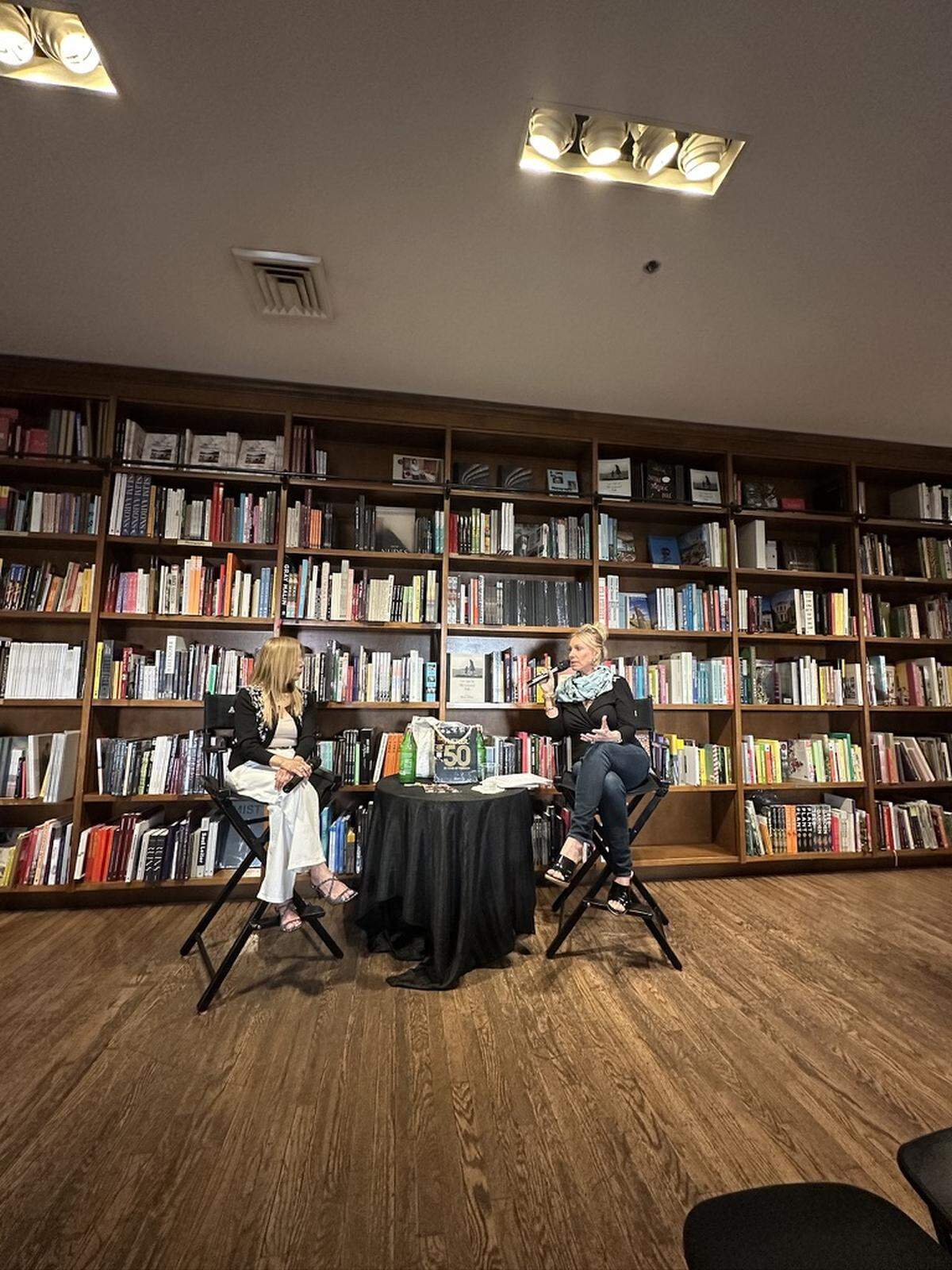 Hustler chairwoman Liz Flynt and Miami “Real Housewife” and socialite Lea Black promote Flynt’s “Hustler: 50 Years of Freedom” coffeetable book at Coral Gables’ Books & Books on June 7, 2025.