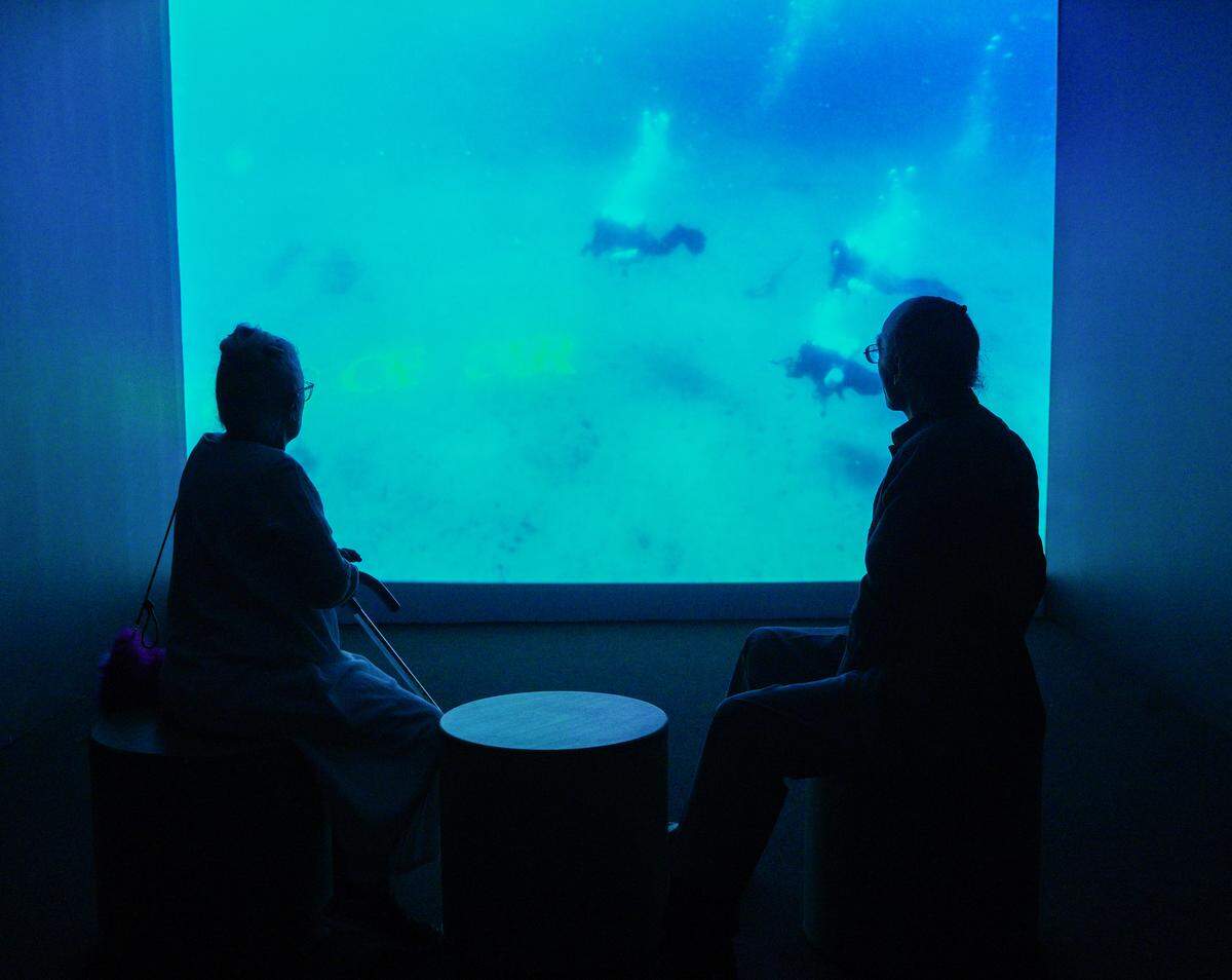 SATURDAY 25, 2019---MIAMI, FLORIDA--- Opening of the exhibition Where The Oceans Meet, in Miami Dade College’s Freedom Tower which also included a reception with musical performance. (Photo by Angel Valentin)