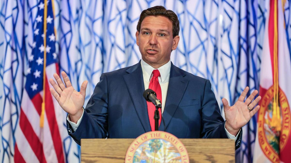 File: Florida Gov. Ron DeSantis