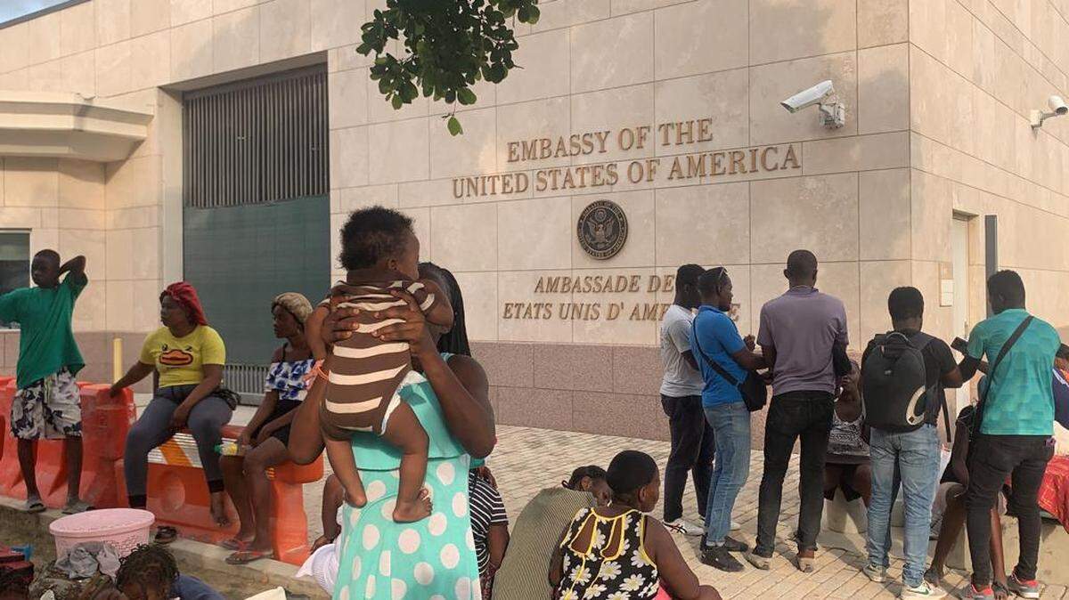 Scores of Haitians living in the Clercine neighborhood near the U.S. Embassy in Port-au-Prince sought refuge from escalating gang violence by camping out in the courtyard of the expansive facility. On Tuesday, July 25, 2022, Haitian police used tear gas to disperse the crowd. Among those who were gassed was a little girl, according to local media reports.Two days later, the State Department updated its travel advisory to issue an ordered departure of non-emergency personnel at the embassy due to the escalating violence.