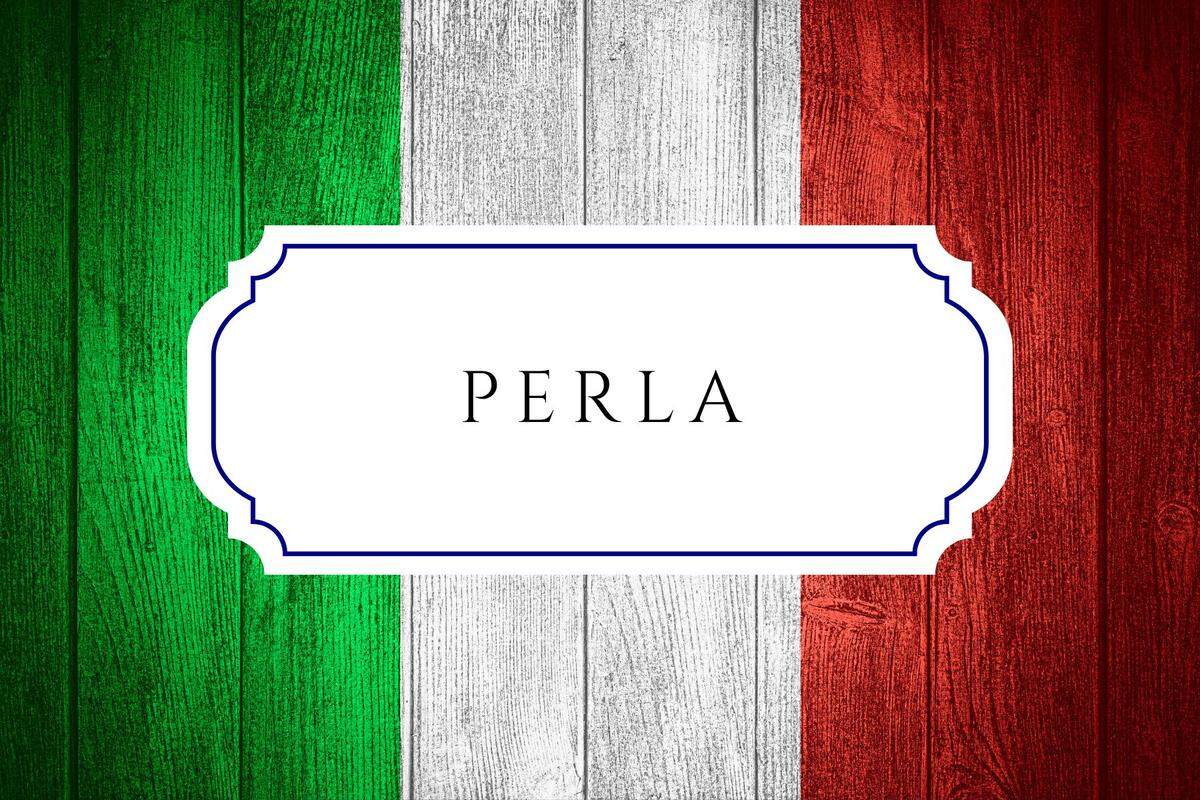 italian baby name perla