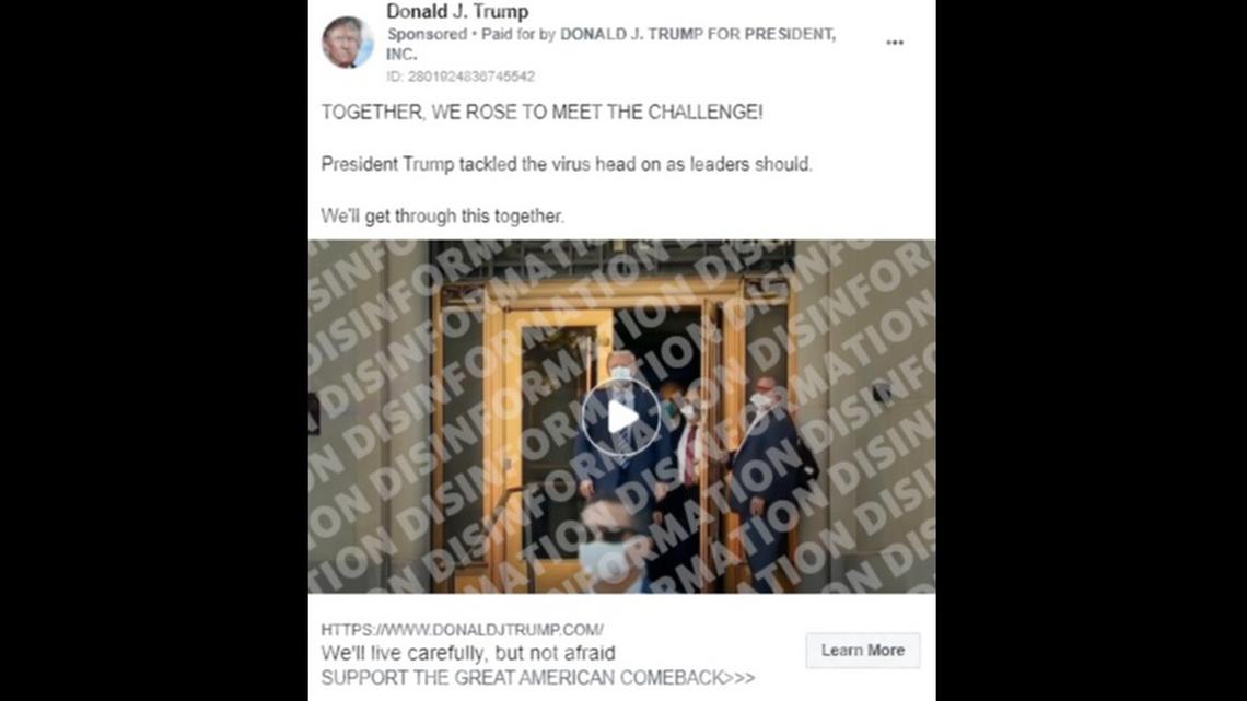 A Facebook ad uses an utterance by Dr. Anthony Fauci out of context to suggest he was complimenting President Donald Trump’s handling of the coronavirus. He was not, Fauci says.