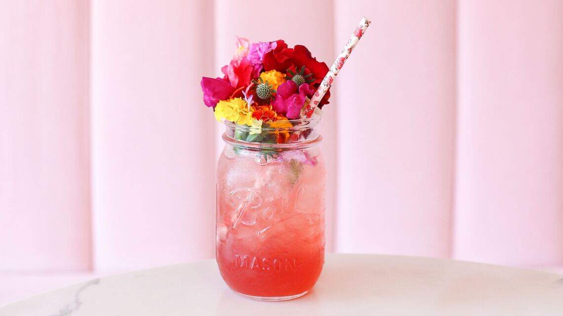 Move over rosé. Colorful cocktails made with pink-hued gin are “in”
