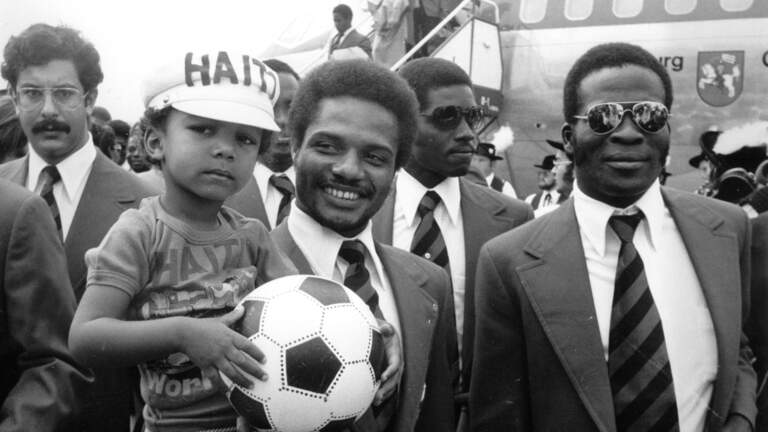How a 1974 photograph of a boy with a soccer ball shaped Haiti’s World Cup story