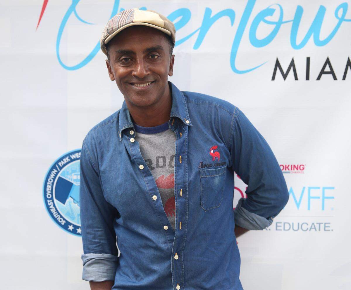 Chef Marcus Samuelsson hosts the Overtown Gospel Brunch at South Beach Wine & Food Festival 2025.