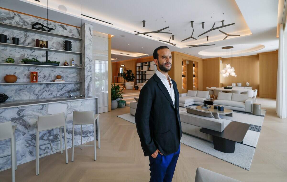 David-Emmanuel Cohen, President and CEO of Madar group USA. Cohen is developing The Mansions, an exclusive 2.5-acre enclave of newly built, freestanding mansions on Fisher Island on Miami Beach, Florida, on Wednesday, June 10, 2026.