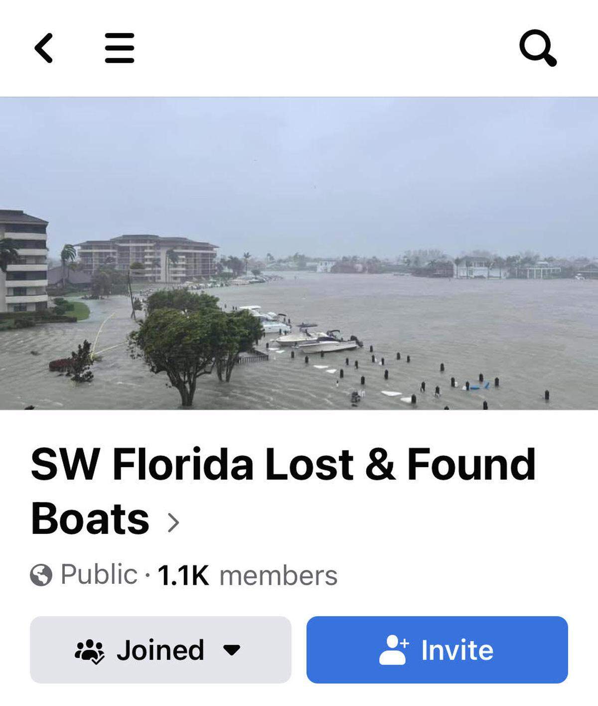 A Facebook group called “SW Florida Lost & Found Boats” is helping people find their boats after Hurricane Ian swept them away