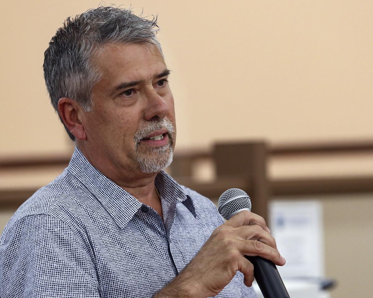 Javier Gonzalez participates in the District 2 debate at the Frankie Shannon Rolle Community Resource Center at Coconut Grove Village West on Monday, Oct. 6, 2019.