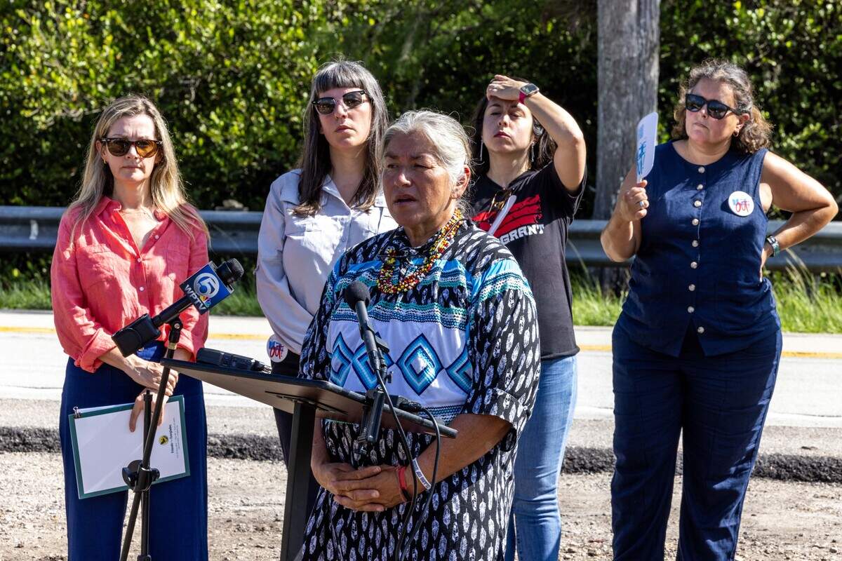 Betty Osceola, a member of the Miccosukee Tribe and an environmental activist, said she would like to see the site given to the Miccosukee tribe now that Alligator Alcatraz is closed.