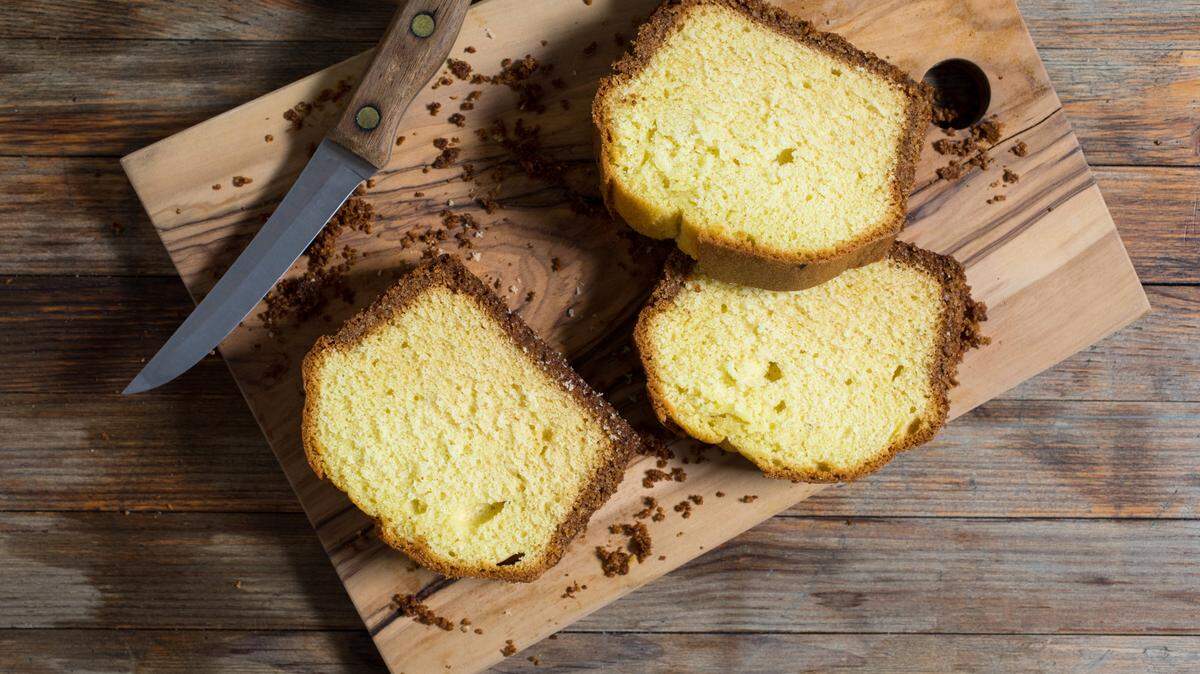 One of Bea Hines’ specialties in the kitchen is pound cake. 
