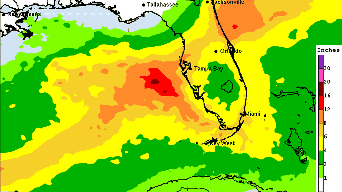 Florida could get drenched by Milton.