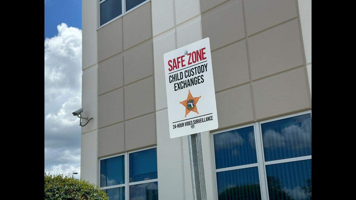 The shooting happened in the parking lot of the Pinellas County Sheriff’s Office administration building in Largo, Florida, which is listed as a “Safe Zone” for child custody exchanges.