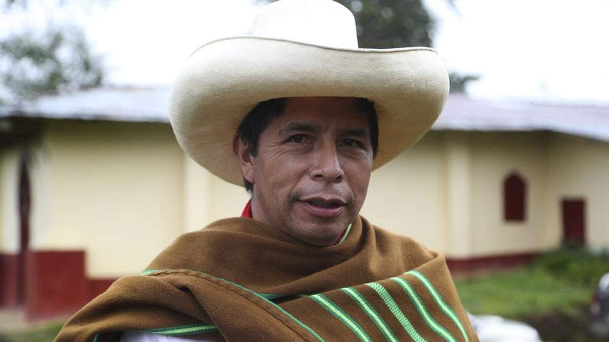 Pedro Castillo, a former teacher, is the front-runner in Peru’s June 6 presidential election. He faces Keiko Fujimori, daughter of a former president.