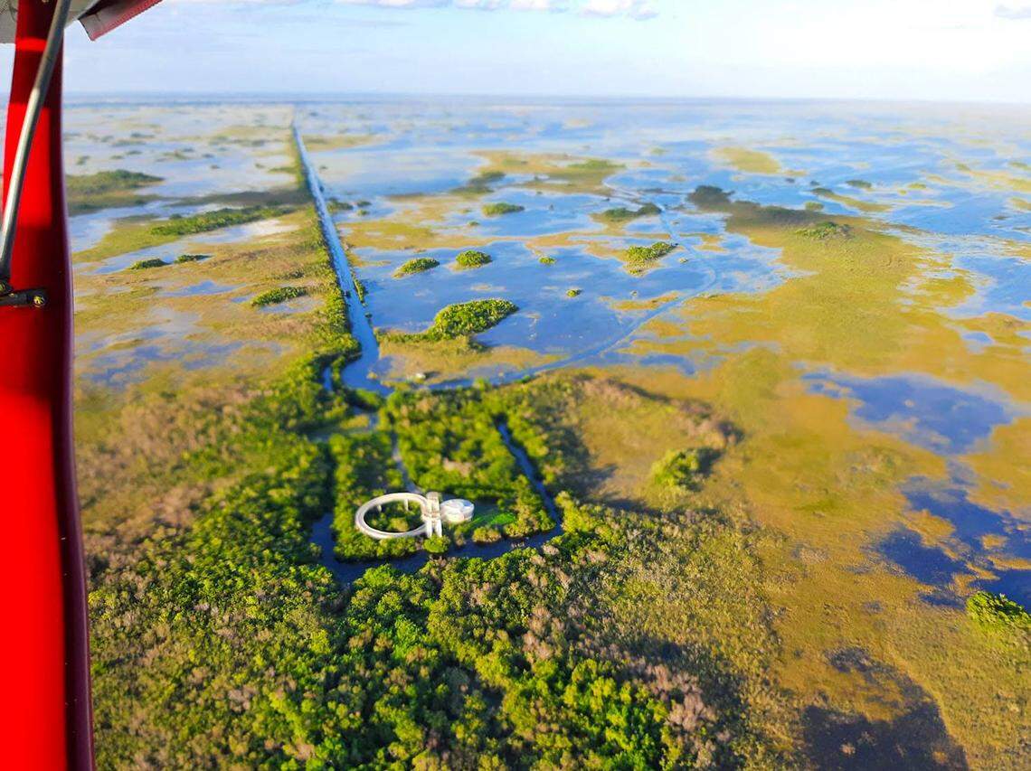 Shark Valley Loop Road, a popular recreation area in Everglades National Park, was closed due to flooding after Tropical Storm Eta dumped as much as 16 inches of rain in parts of Miami-Dade in early November 2020.