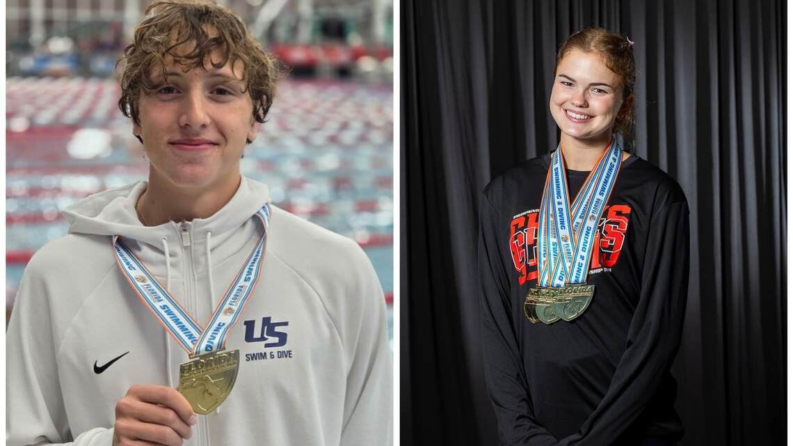 Vallmitjana and Radich are the Broward County Swimmers and Divers of the Year