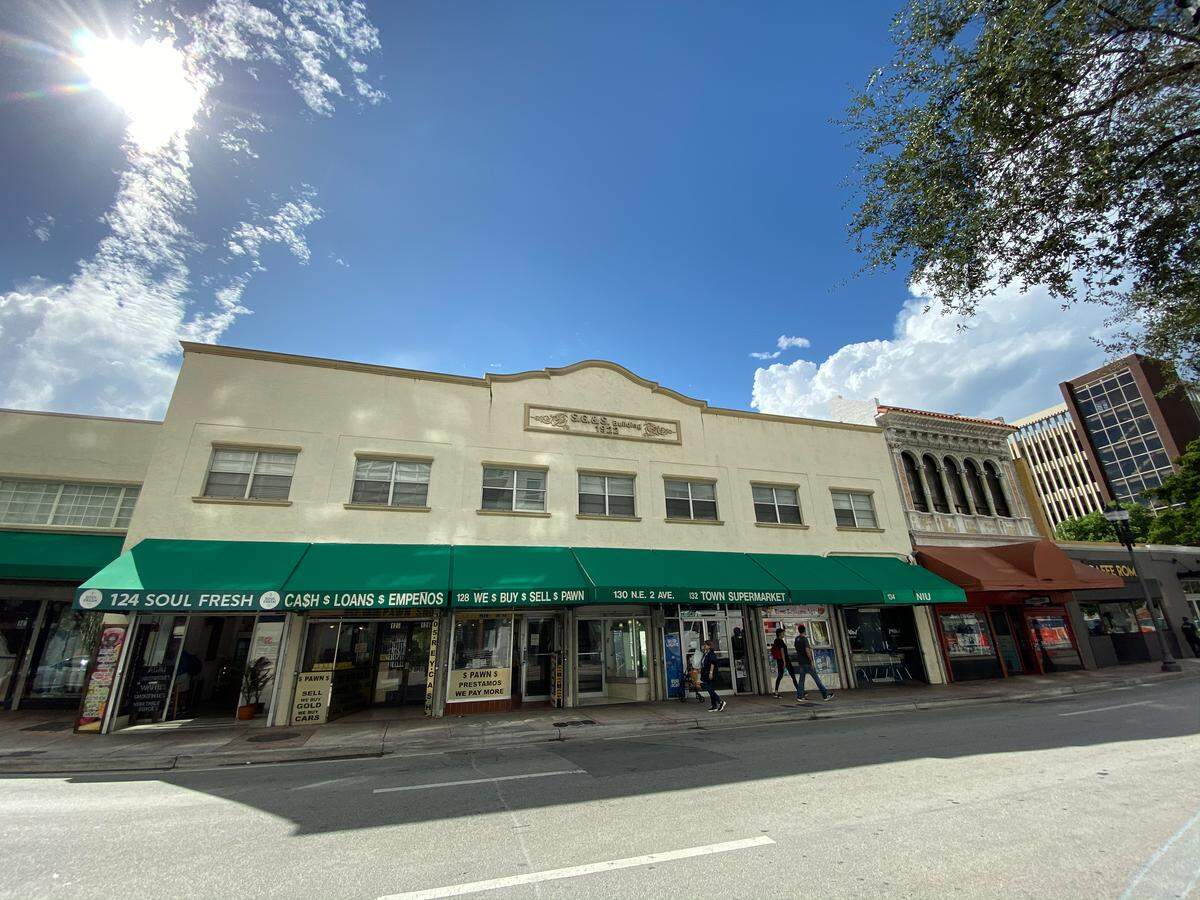 A photo of the property at 124 NE Second Ave., shown above, is one among five listing in the $40 million portfolio.