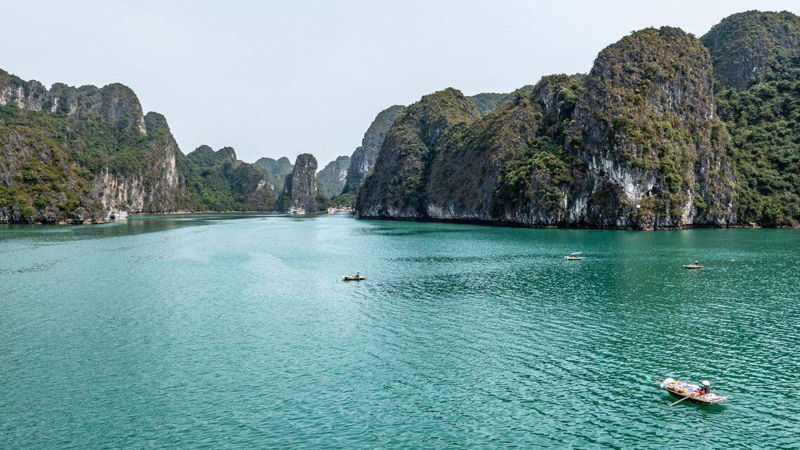 Scientists found a “massive” animal in an underwater tunnel in Vietnam and discovered new species, the study said. Photo shows Ha Long Bay.